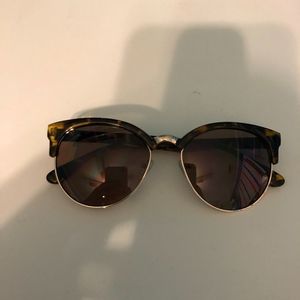 Brown cat eye sunglasses